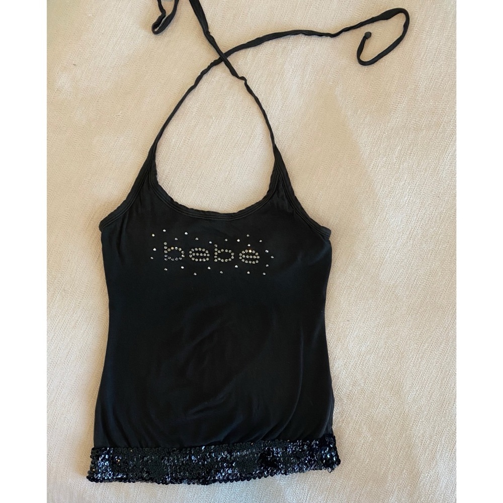 Black Bebe Tank Top